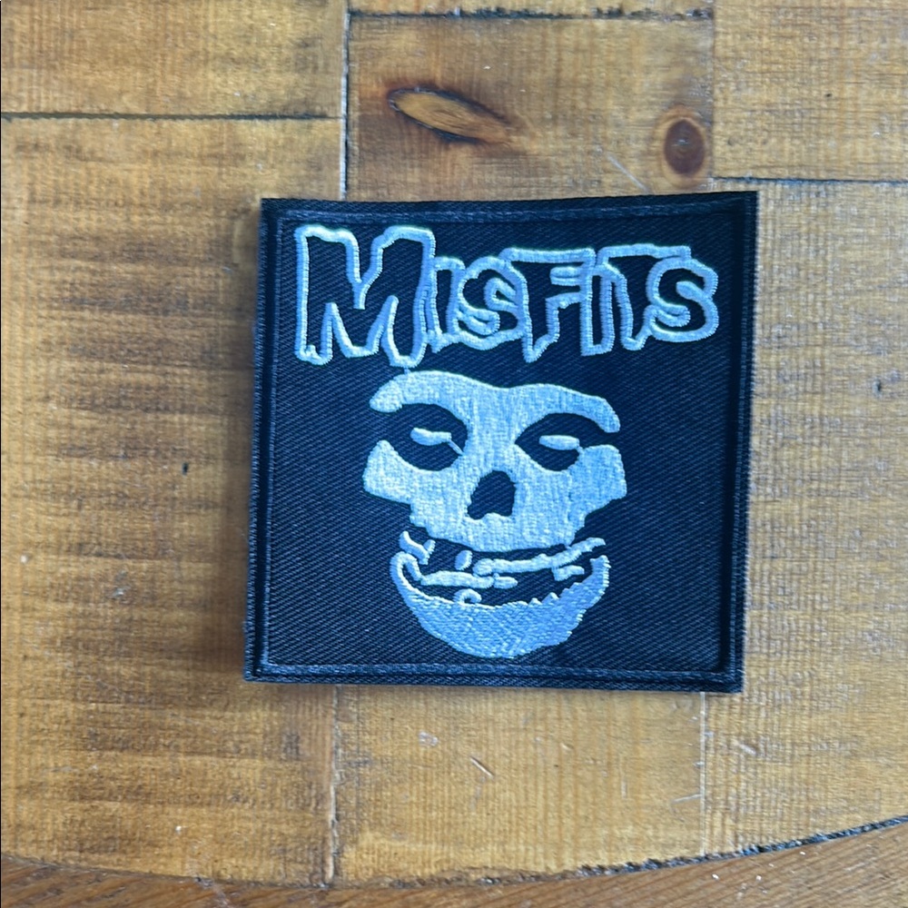 Misfits Skull Patch in Black and White